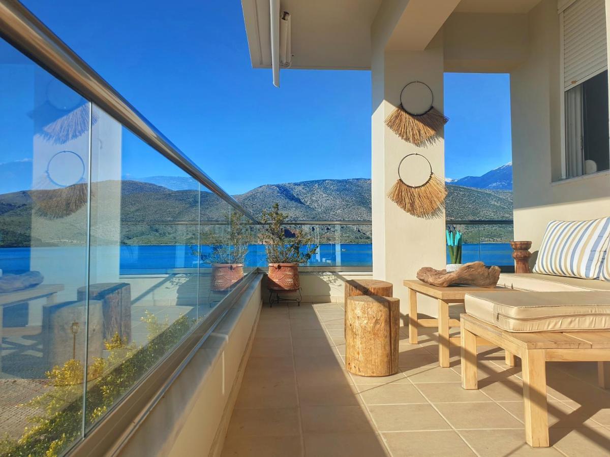 Boho Beach House In Itea-Delphi Exterior foto